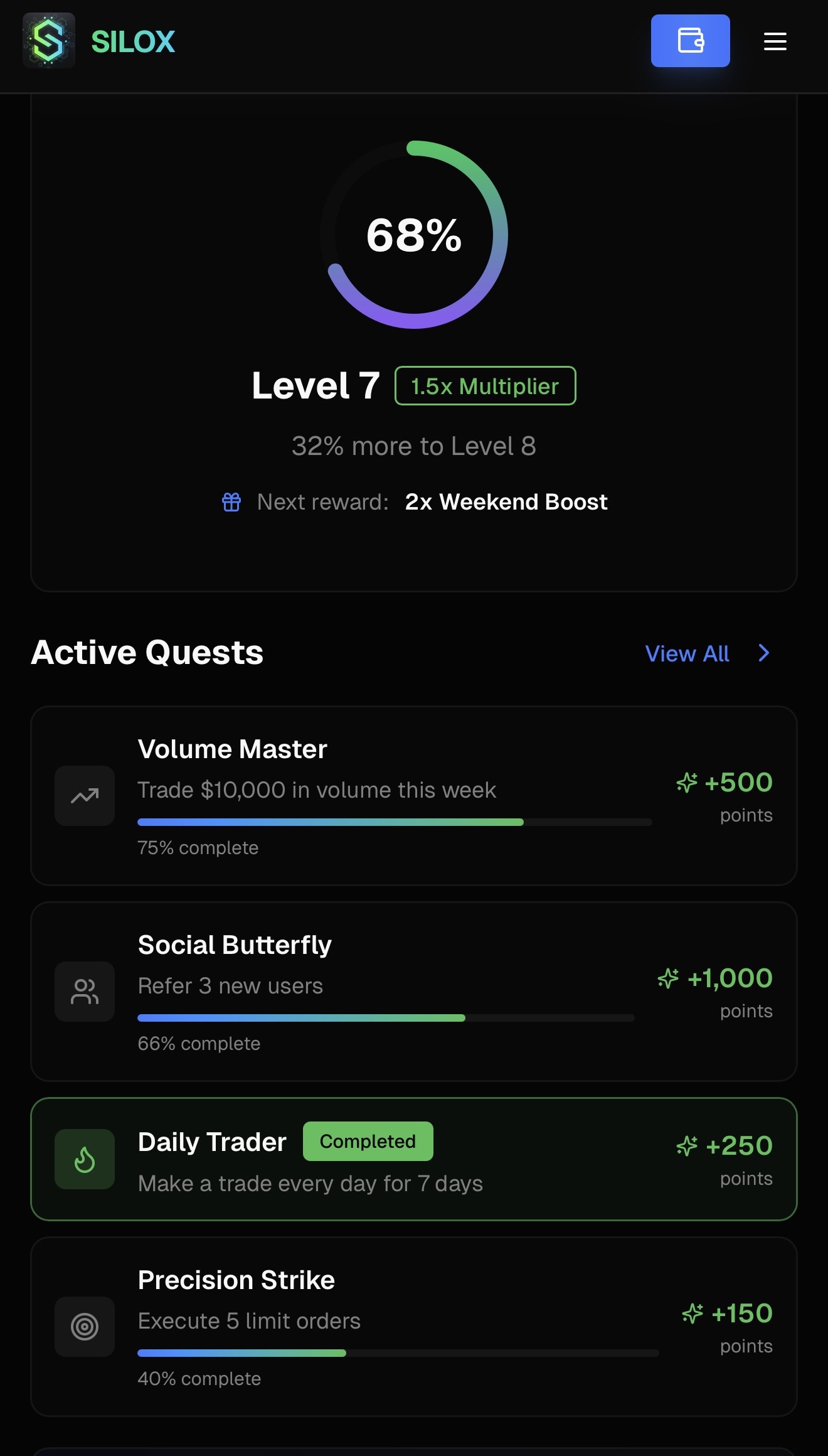 Dual Points & Quests